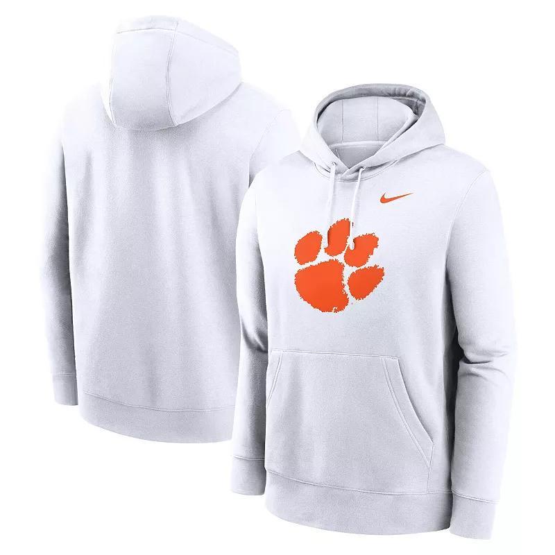 Mens Nike Clemson Tigers Primetime Evergreen Club Fleece Pullover Hoodie Product Image