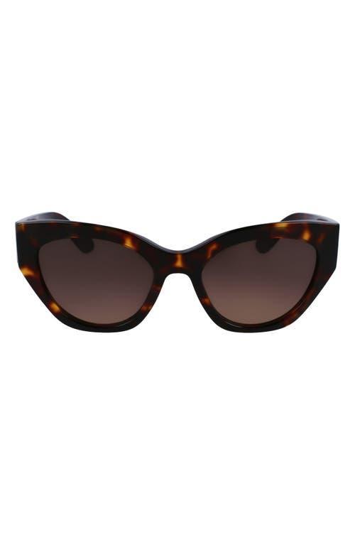 Ferragamo Classic Logo Geometric Cat Eyes, 55mm Product Image