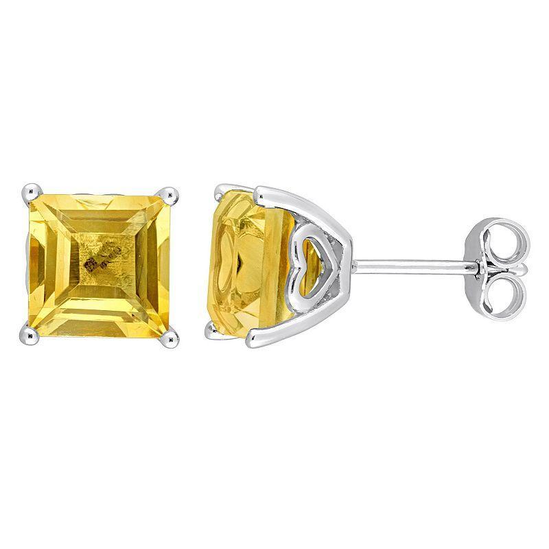 Stella Grace Sterling Silver & Gemstone Stud Earrings, Womens, Yellow Product Image