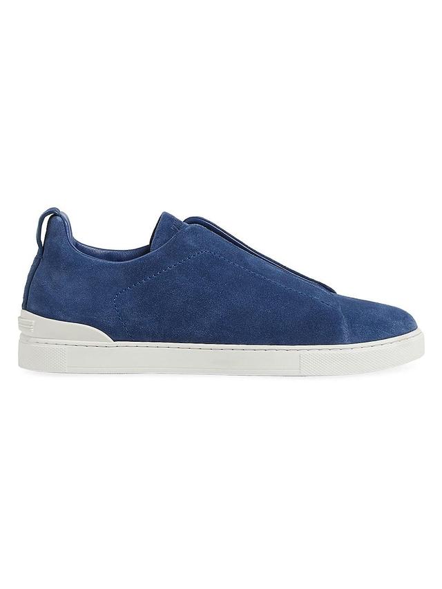 Mens Triple Stitch Classic Sneakers - Navy - Size 7 Product Image