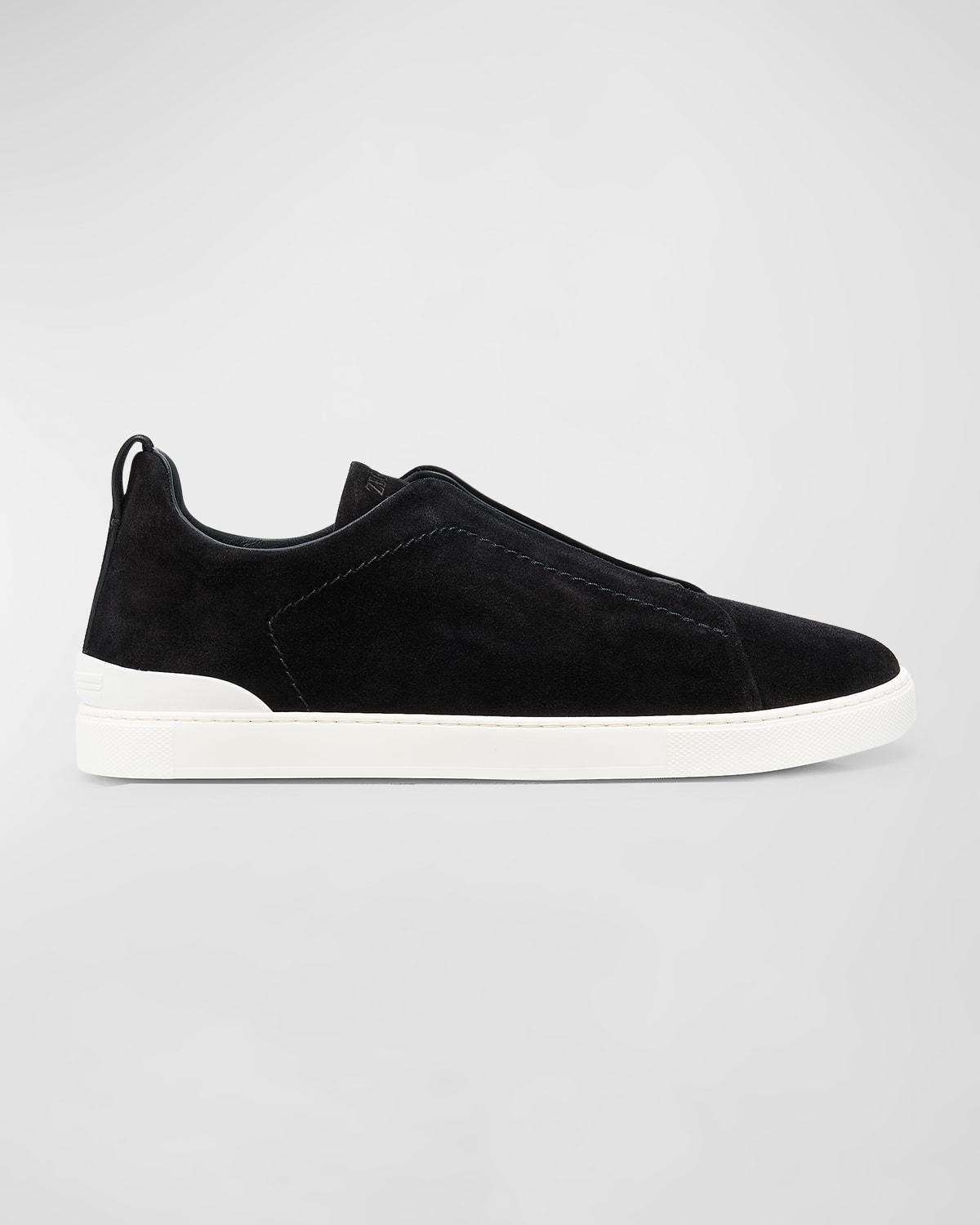 ZEGNA Triple Strap Slip-On Sneaker Product Image