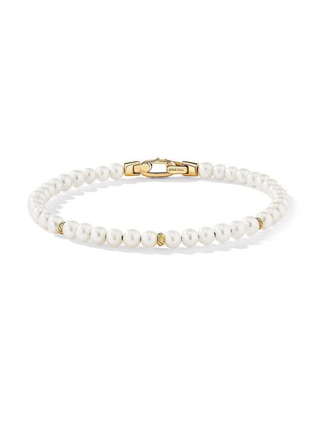 Womens Bijoux Spiritual Beads Bracelet with 14K Yellow Gold Product Image