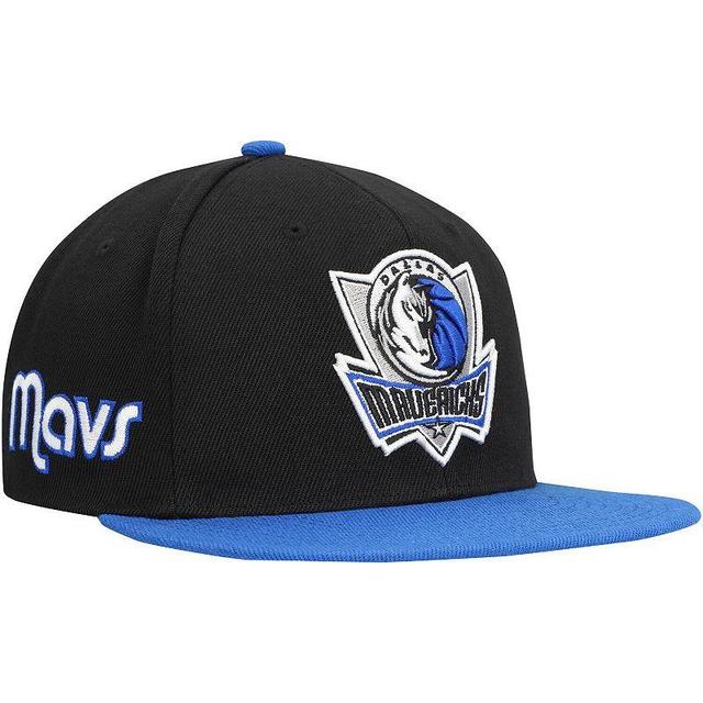 Mens Mitchell & Ness /Royal Dallas Mavericks Side Core 2.0 Snapback Hat Product Image