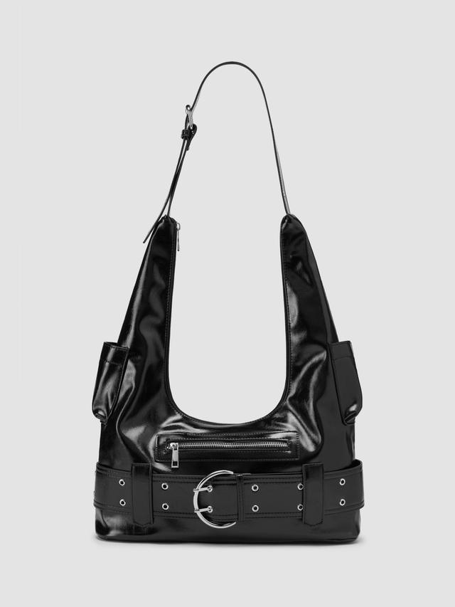 BUCKLE & POCKET SHOULDER BAG Product Image