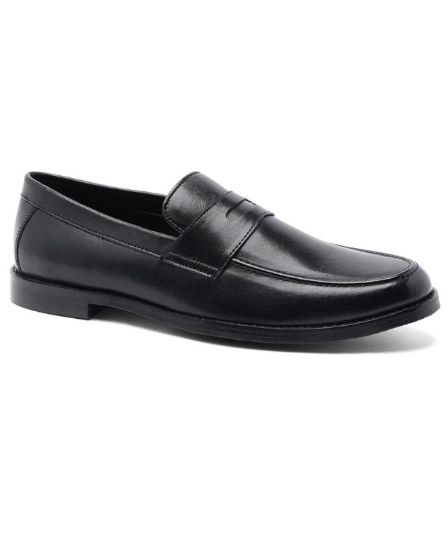 Anthony Veer Mens Sherman Penny Loafer Slip-On Leather Shoe Product Image