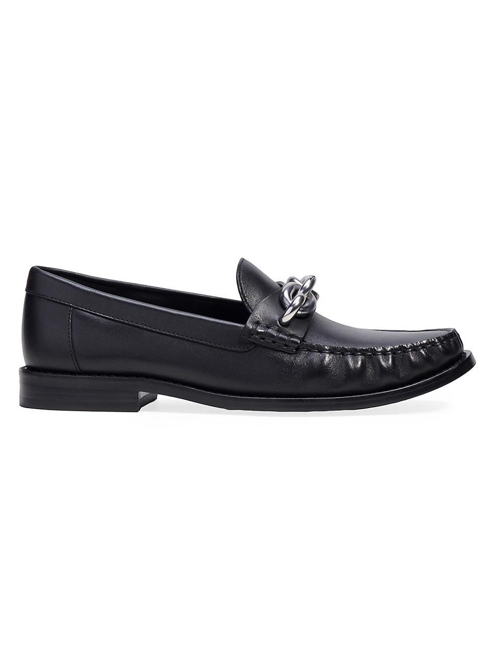 Womens Jess Leather Chain Loafers Product Image