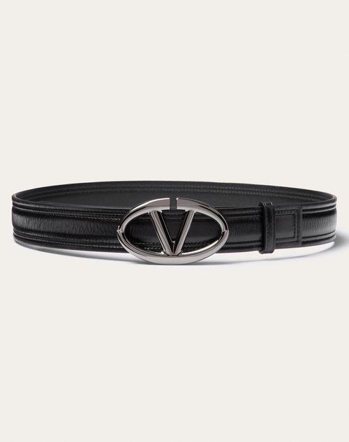 THE BOLD EDITION VLOGO SHINY CALFSKIN BELT 30 MM Product Image