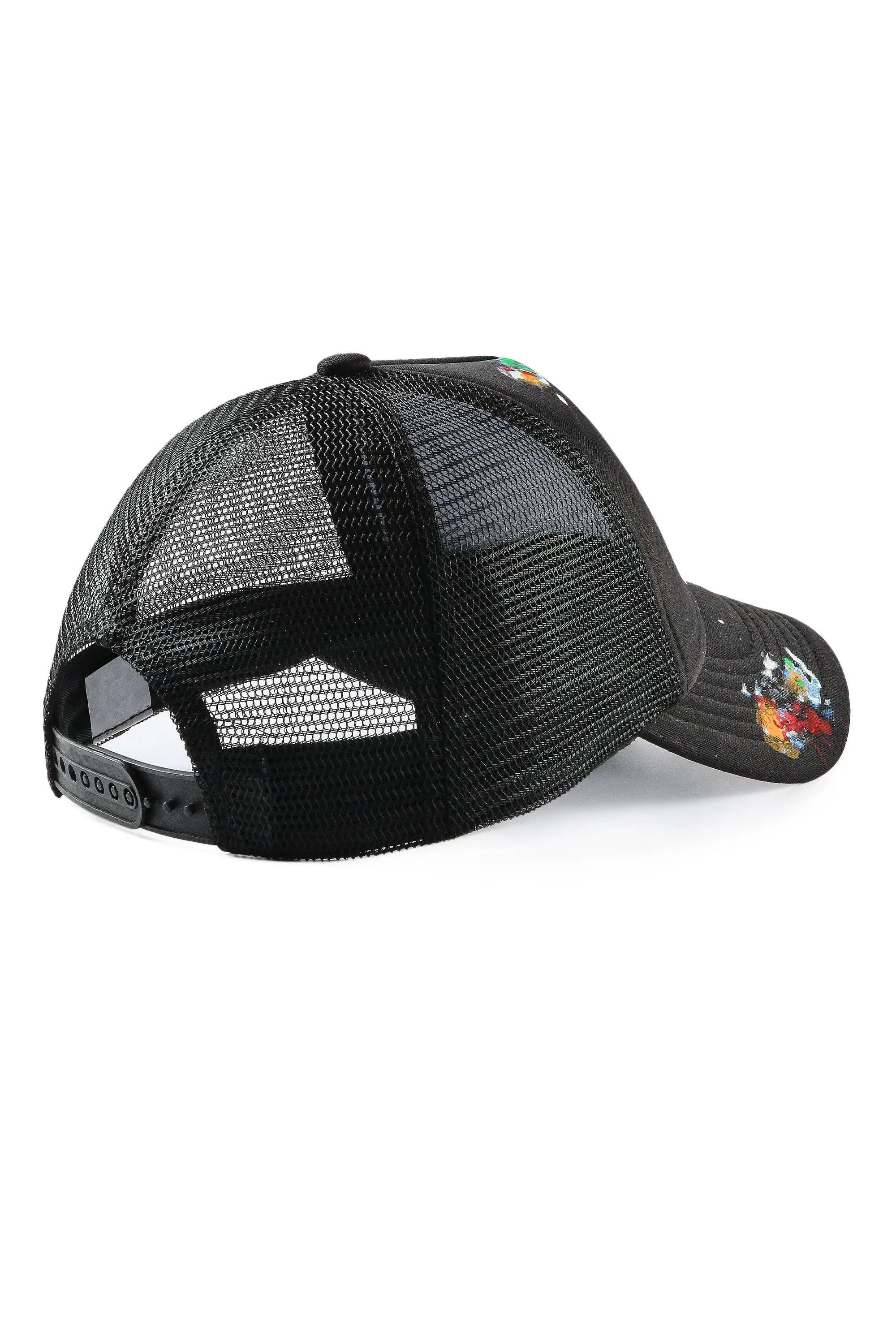 Neptune Black/Black Trucker Hat Male Product Image