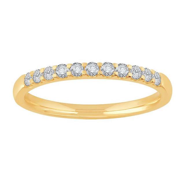 Diamond Medley 14k Gold 1/4 Carat T.W. Lab-Grown Diamond Ring, Womens White Product Image