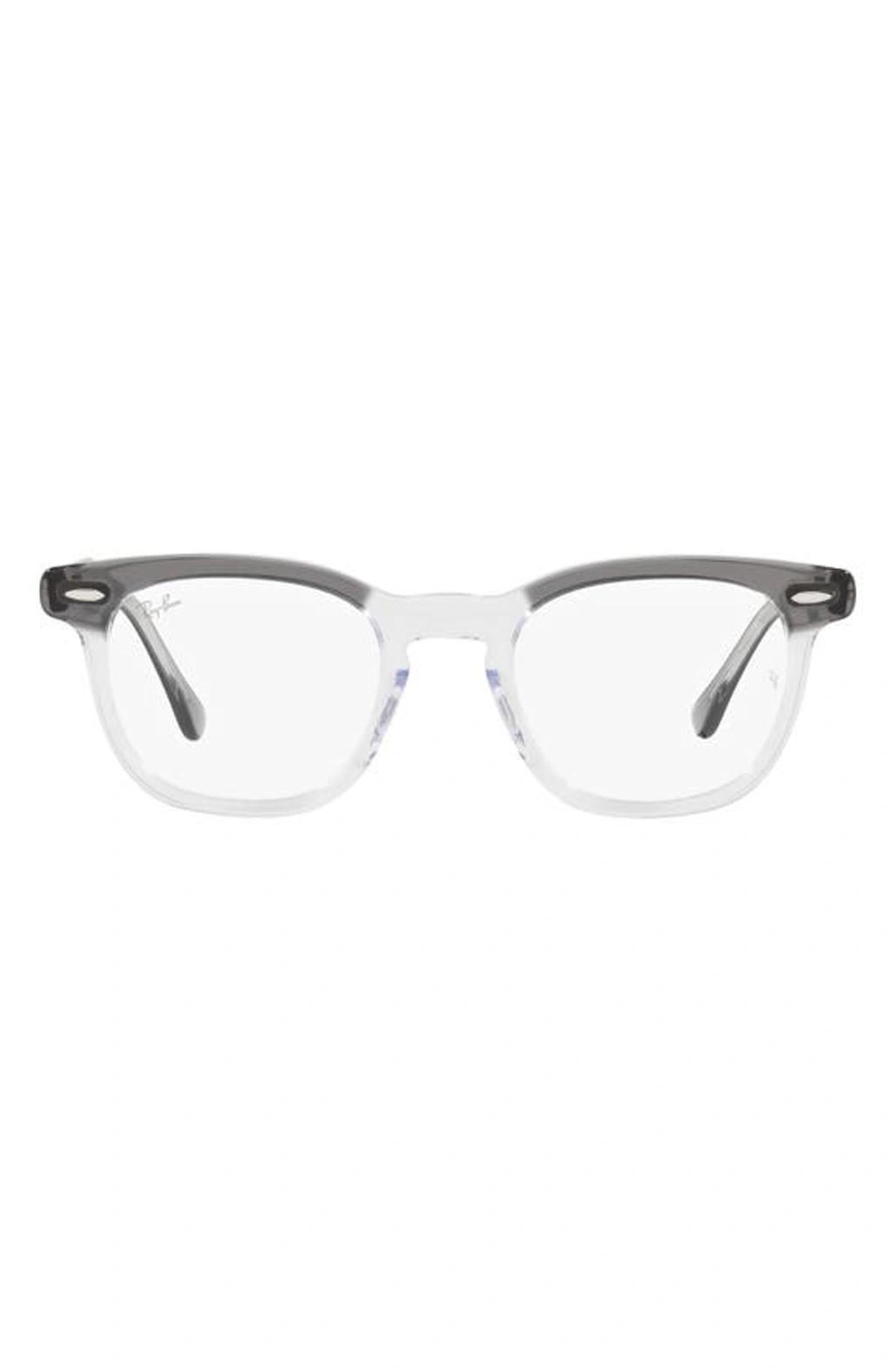 RAY BAN Hawkeye 50mm Square Optical Glasses In Dark Grey Product Image