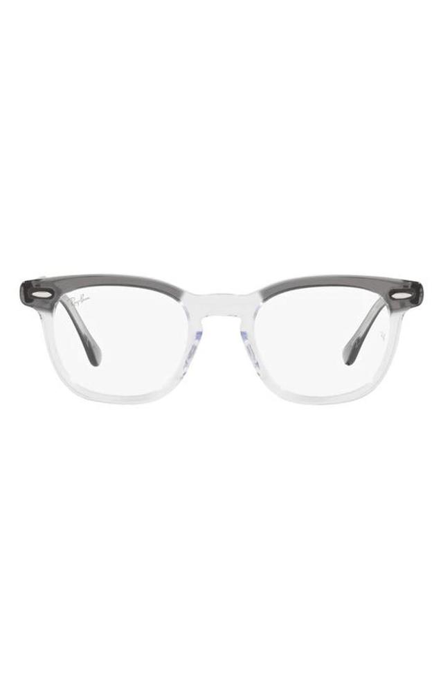 RAY BAN Hawkeye 50mm Square Optical Glasses In Dark Grey Product Image