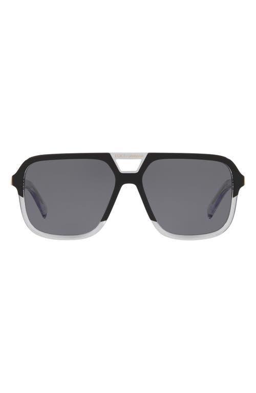 Dolce & Gabbana 58mm Polarized Square Sunglasses Product Image