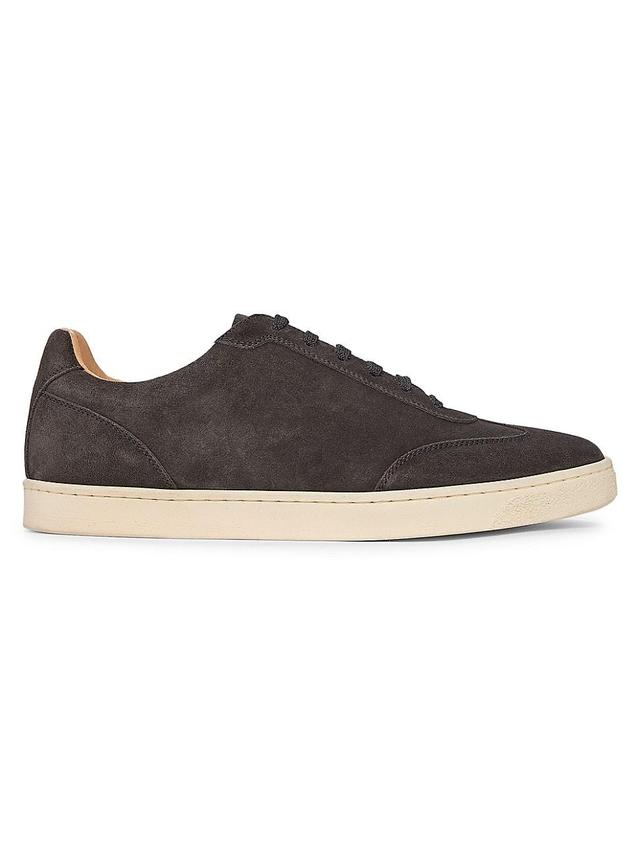 Mens Suede Cap Toe Sneakers Product Image