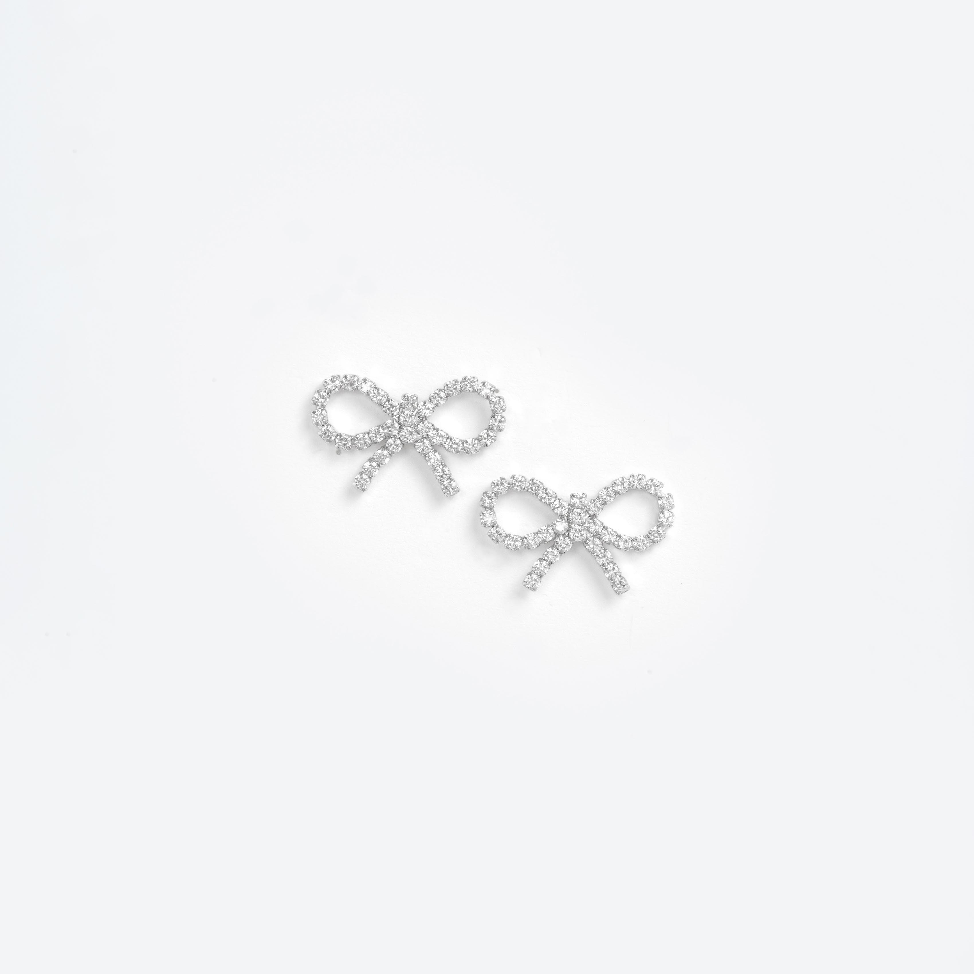 Mini Bow Crystal Earrings Product Image