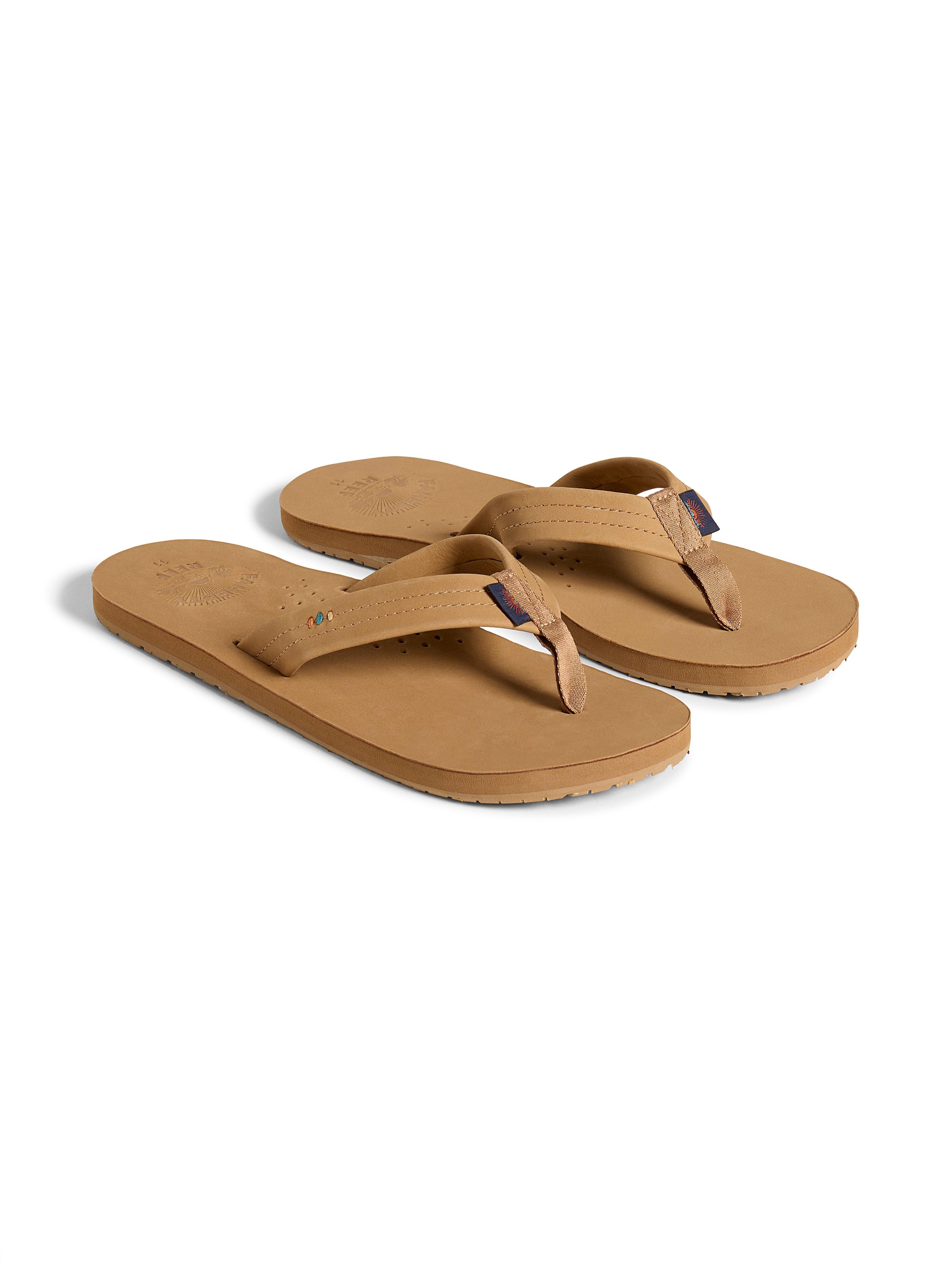 Faherty X REEF Men's Draftsmen Flip Flop - Bronze Male Product Image