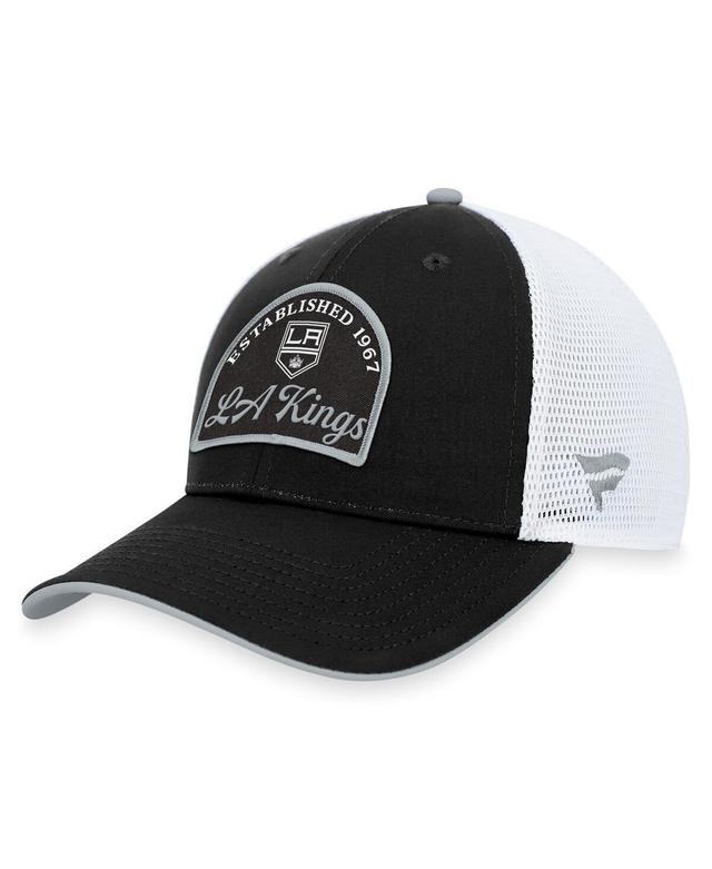 Mens Fanatics Branded Black/White Los Angeles Kings Fundamental Adjustable Hat Product Image