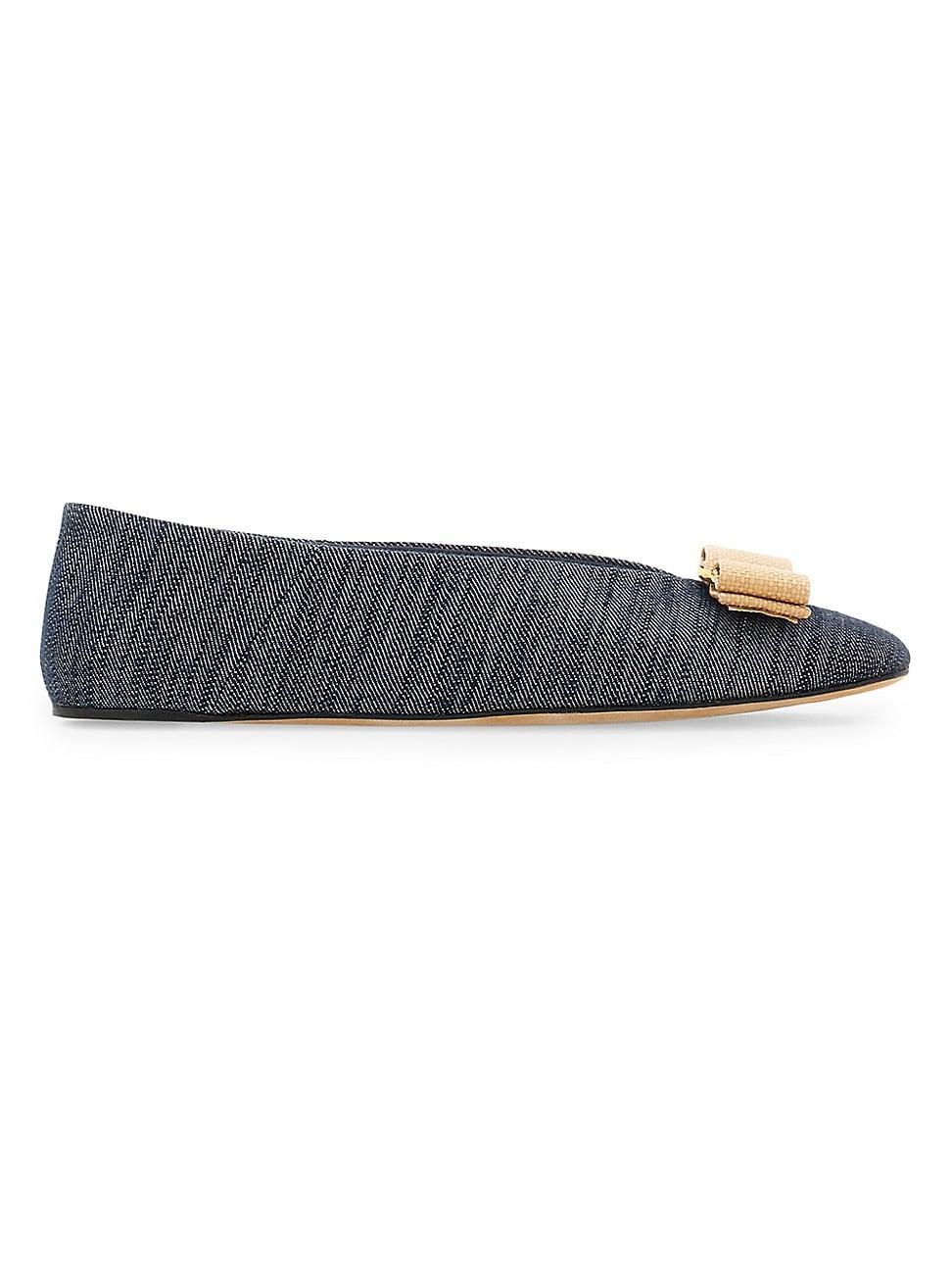 Womens Vanna Denim Flats Product Image