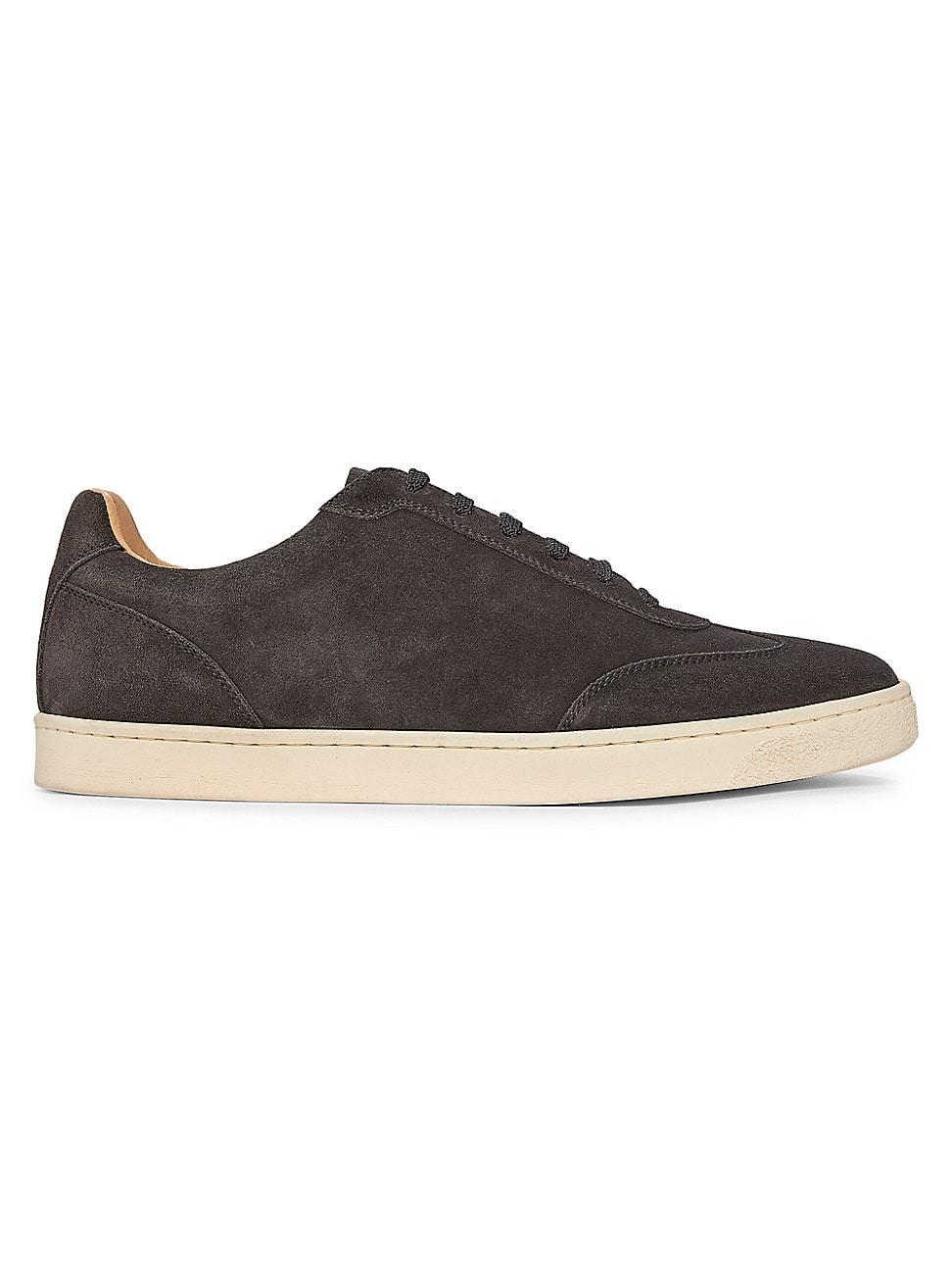 Mens Suede Lace-Up Sneakers Product Image