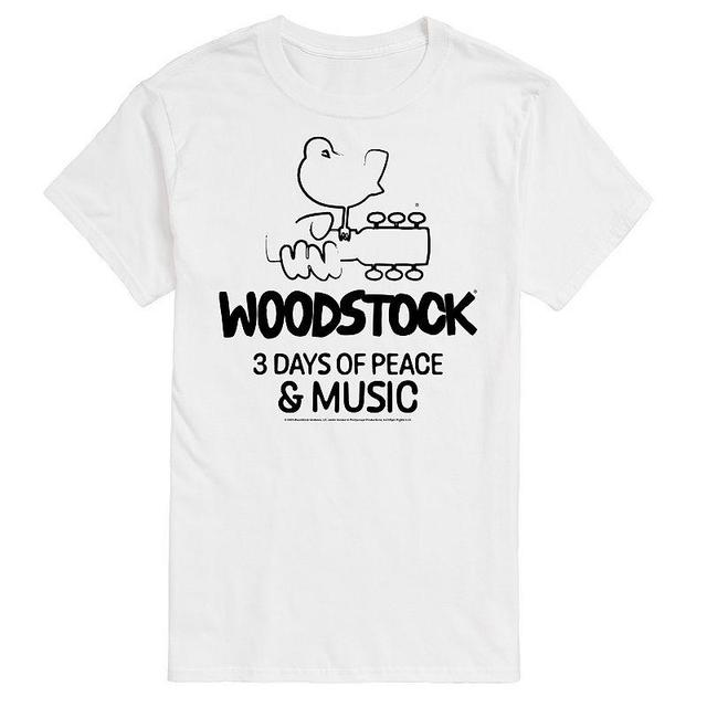 Mens Woodstock 3 Days Of Peace And Music Graphic Tee Product Image