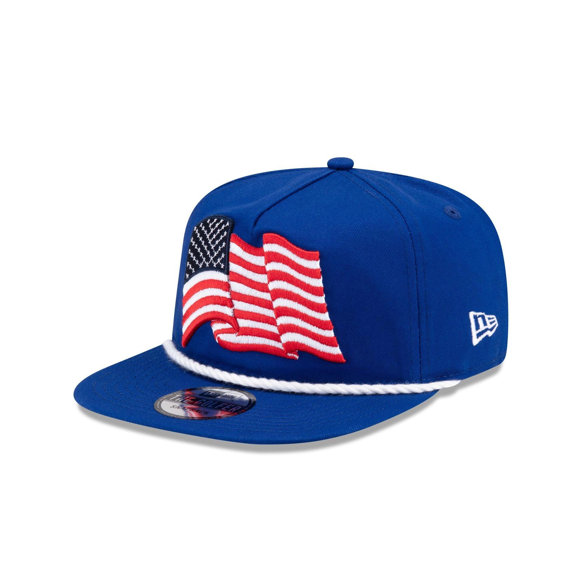 New Era Cap American Flag Blue Golfer Hat Male Product Image