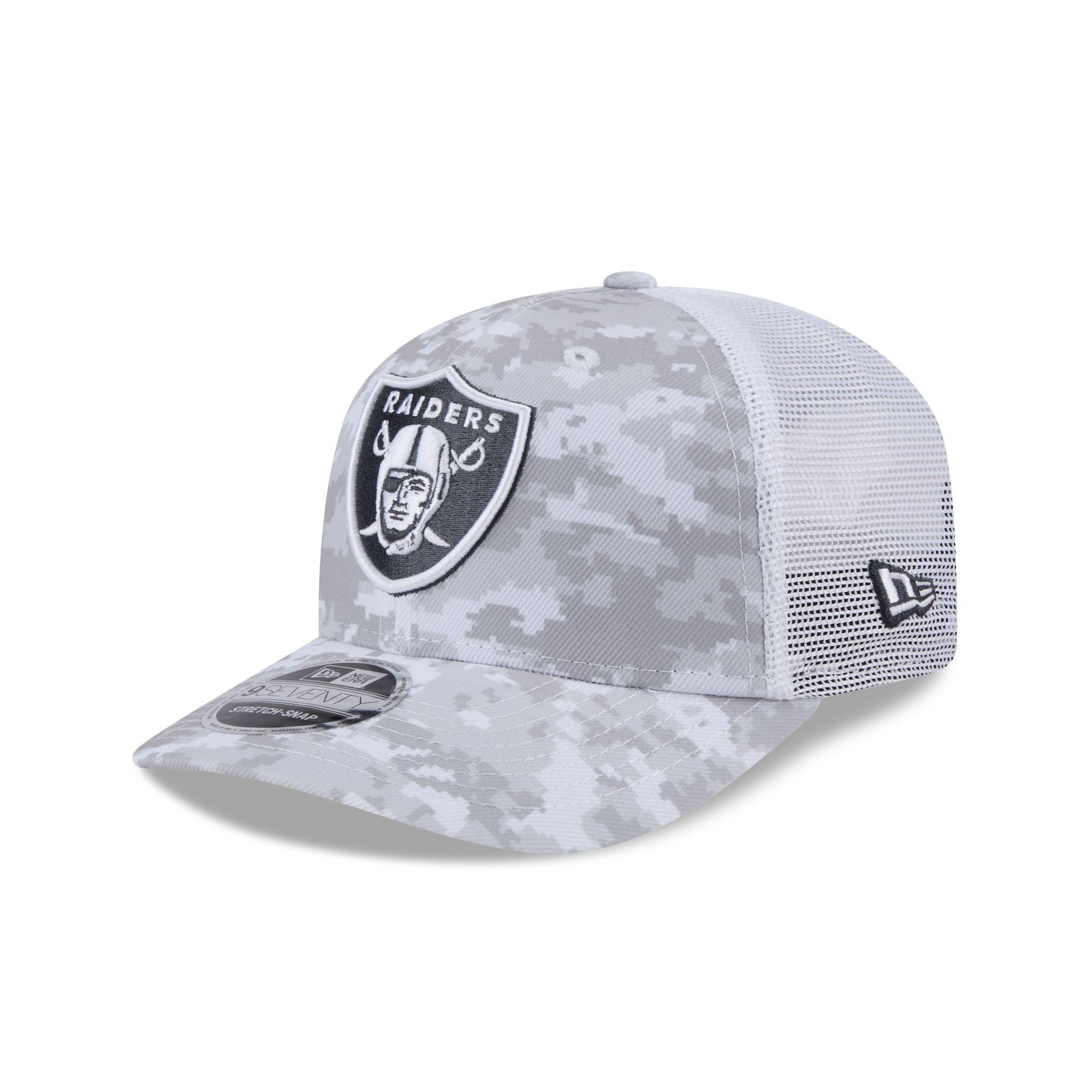 Las Vegas Raiders 2024 Salute to Service 9SEVENTY Trucker Hat Male Product Image