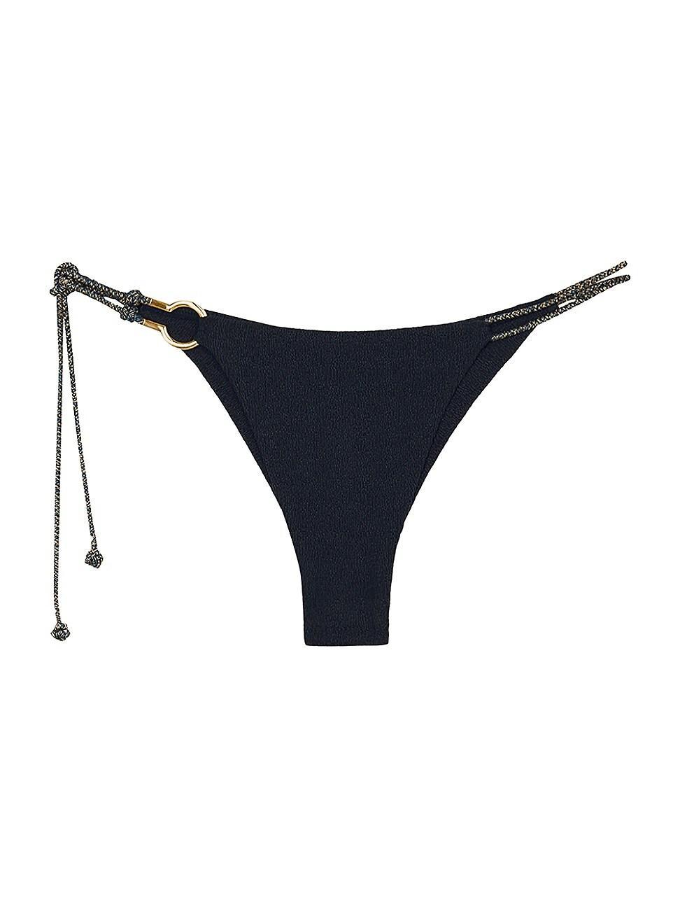 Womens Diane Textured String Bikini Bottom Product Image