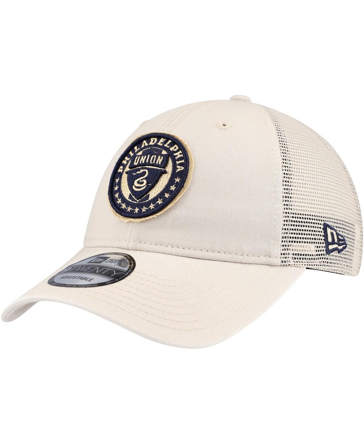 New Era Mens Tan Philadelphia Union Game Day 9Twenty Adjustable Trucker Hat Product Image