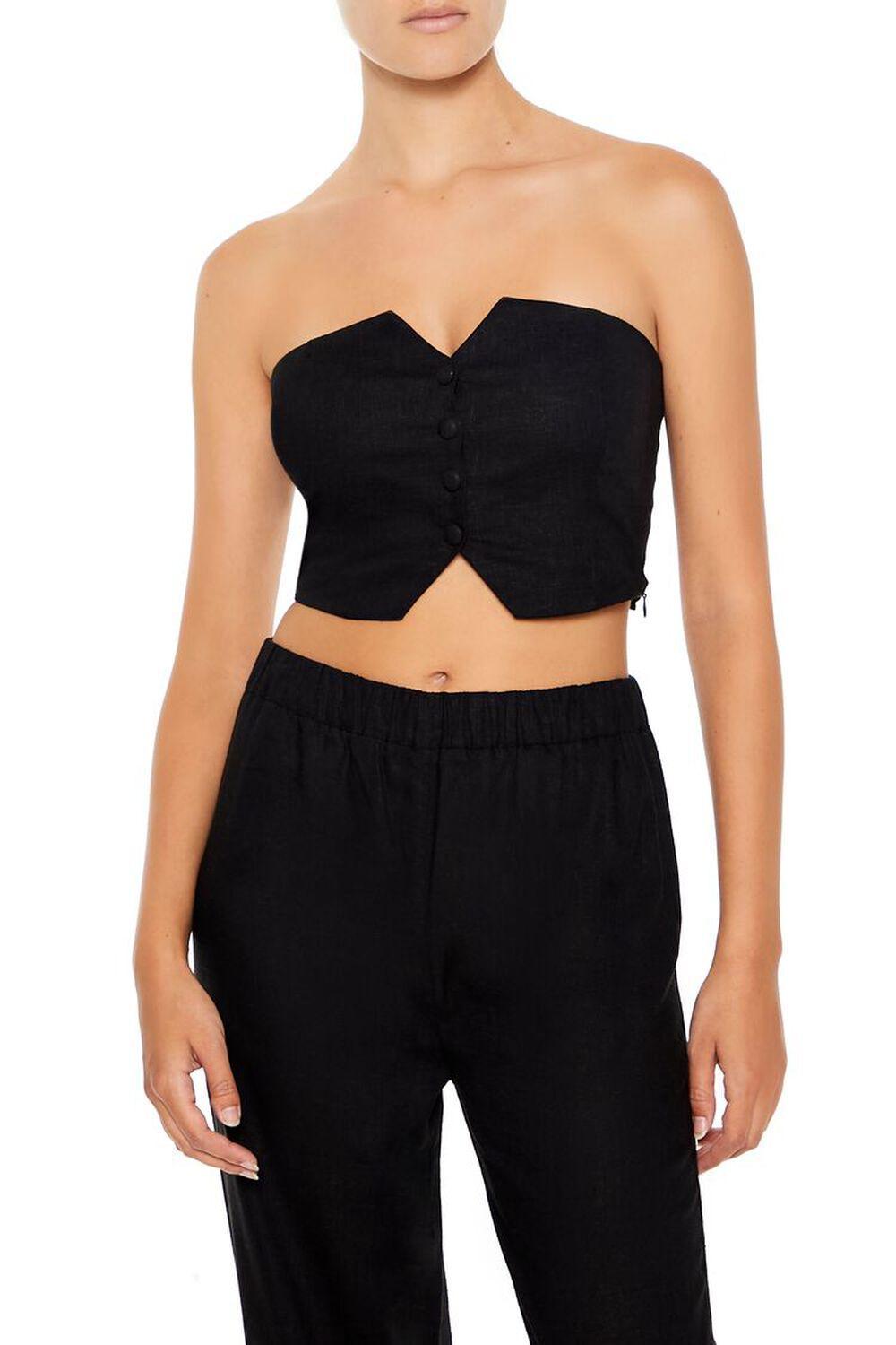 Notched Tube Top & Pants Set | Forever 21 Product Image