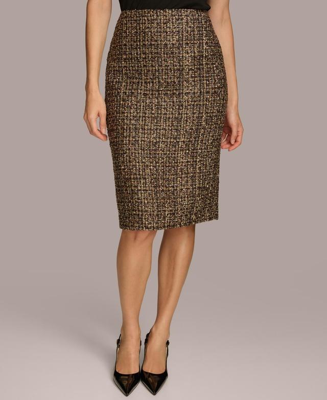 Donna Karan New York Womens Tweed Pencil Skirt Product Image