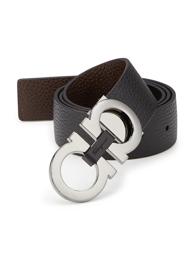 Mens Gancini Buckle Adjustable Cut-to-Size Reversible Belt Product Image