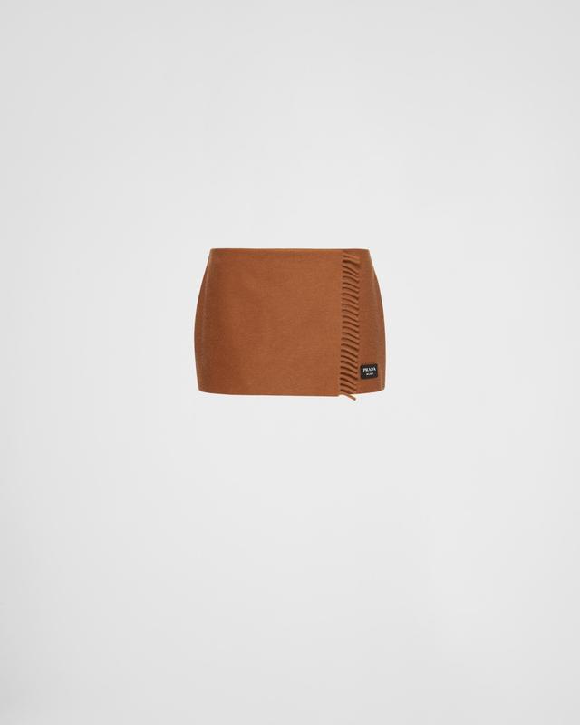 Cashmere miniskirt Product Image