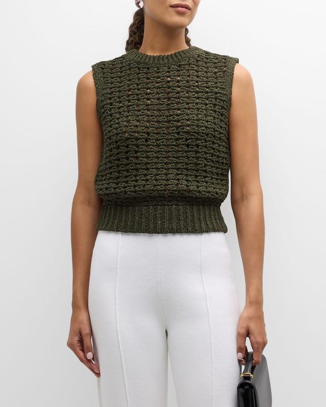 Tape Yarn Sweater Vest Product Image