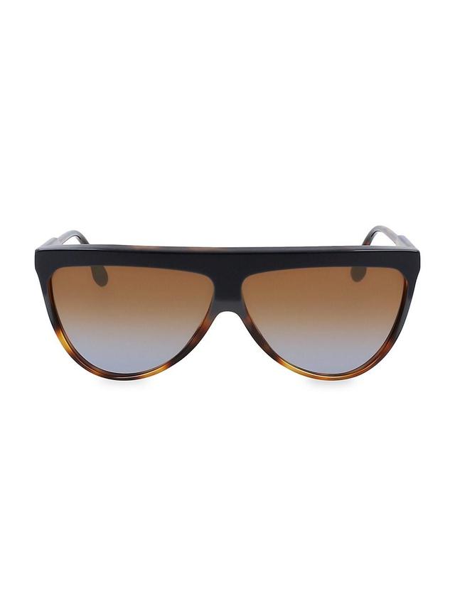 Womens Guilloche 65MM Mask Sunglasses Product Image