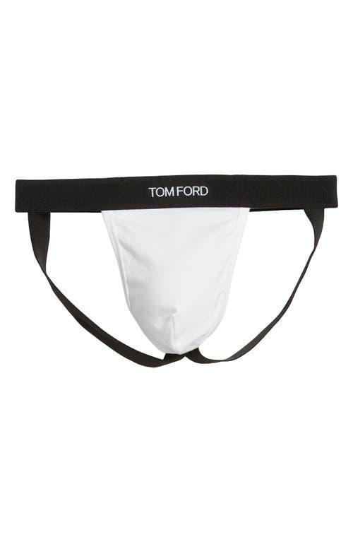 TOM FORD Logo Jacquard Stretch Cotton Jock Strap Product Image