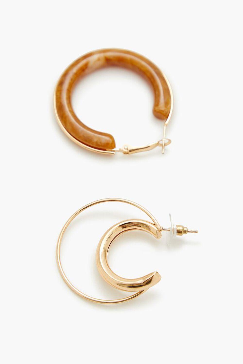 Faux Stone Hoop Earring Set | Forever 21 Product Image