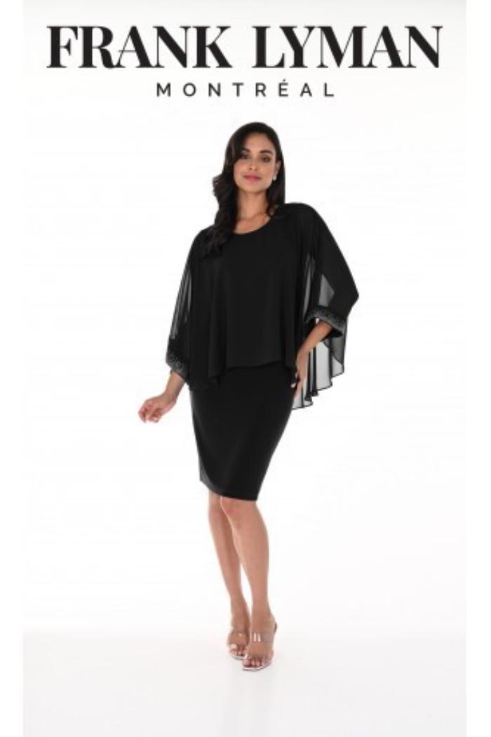 Black Woven Dress Product Image