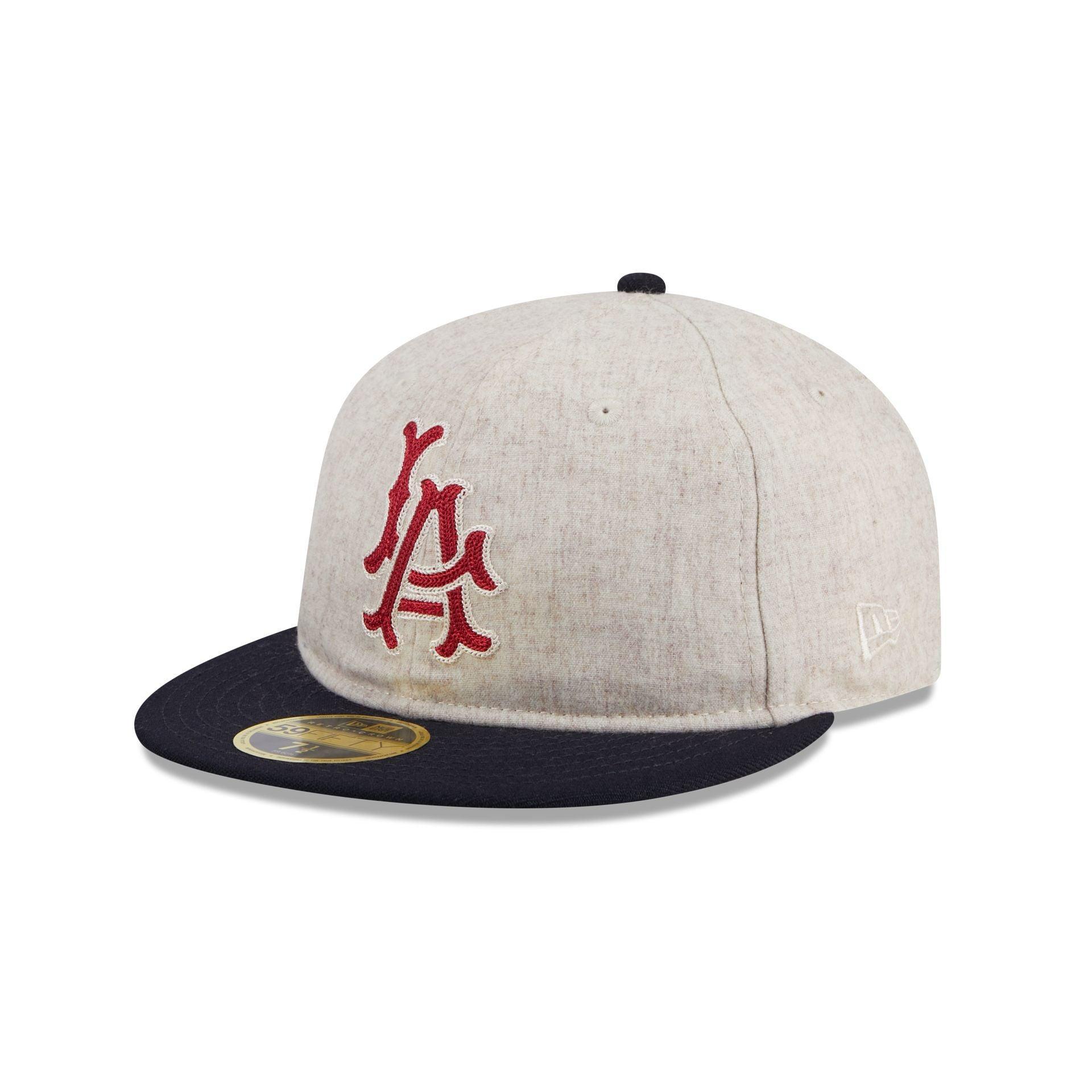 Los Angeles Angels Melton Wool Retro Crown 59FIFTY Fitted Hat Male Product Image