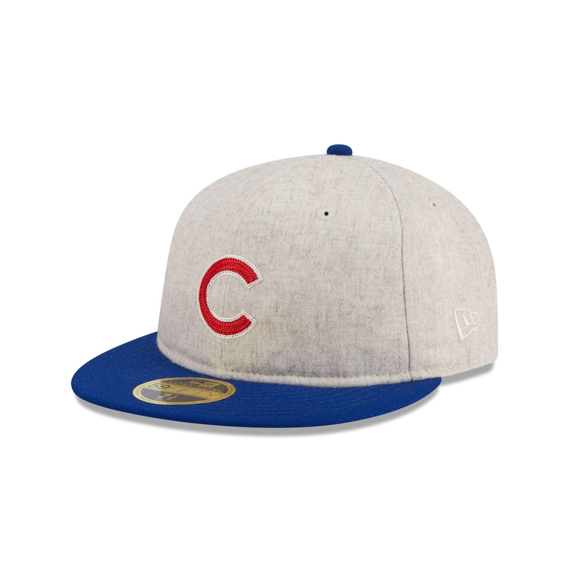 Chicago Cubs Melton Wool Retro Crown 59FIFTY Fitted Hat Male Product Image