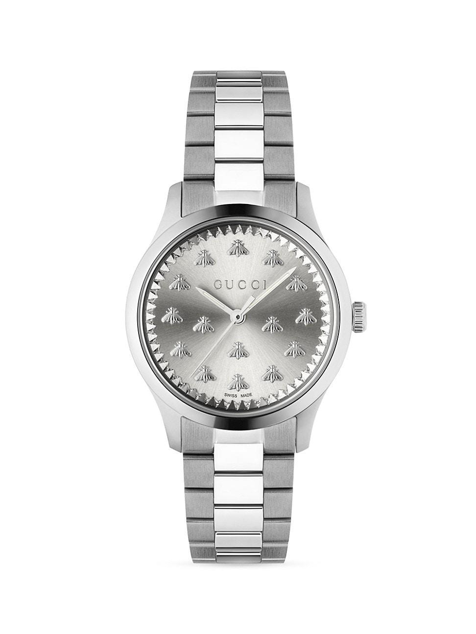 Womens G Timeless Multibee Stainless Steel Bracelet Watch Product Image