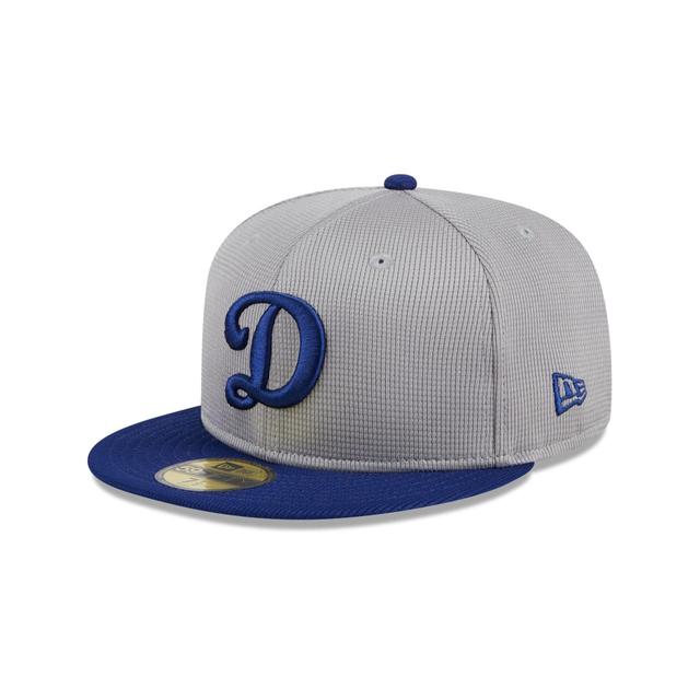 Los Angeles Dodgers 2024 Batting Practice Gray 59FIFTY Fitted Hat Male Product Image