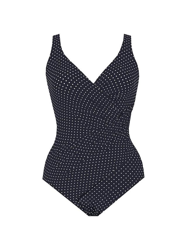 Womens Pin-Point Oceanus One-Piece Swimsuit Product Image