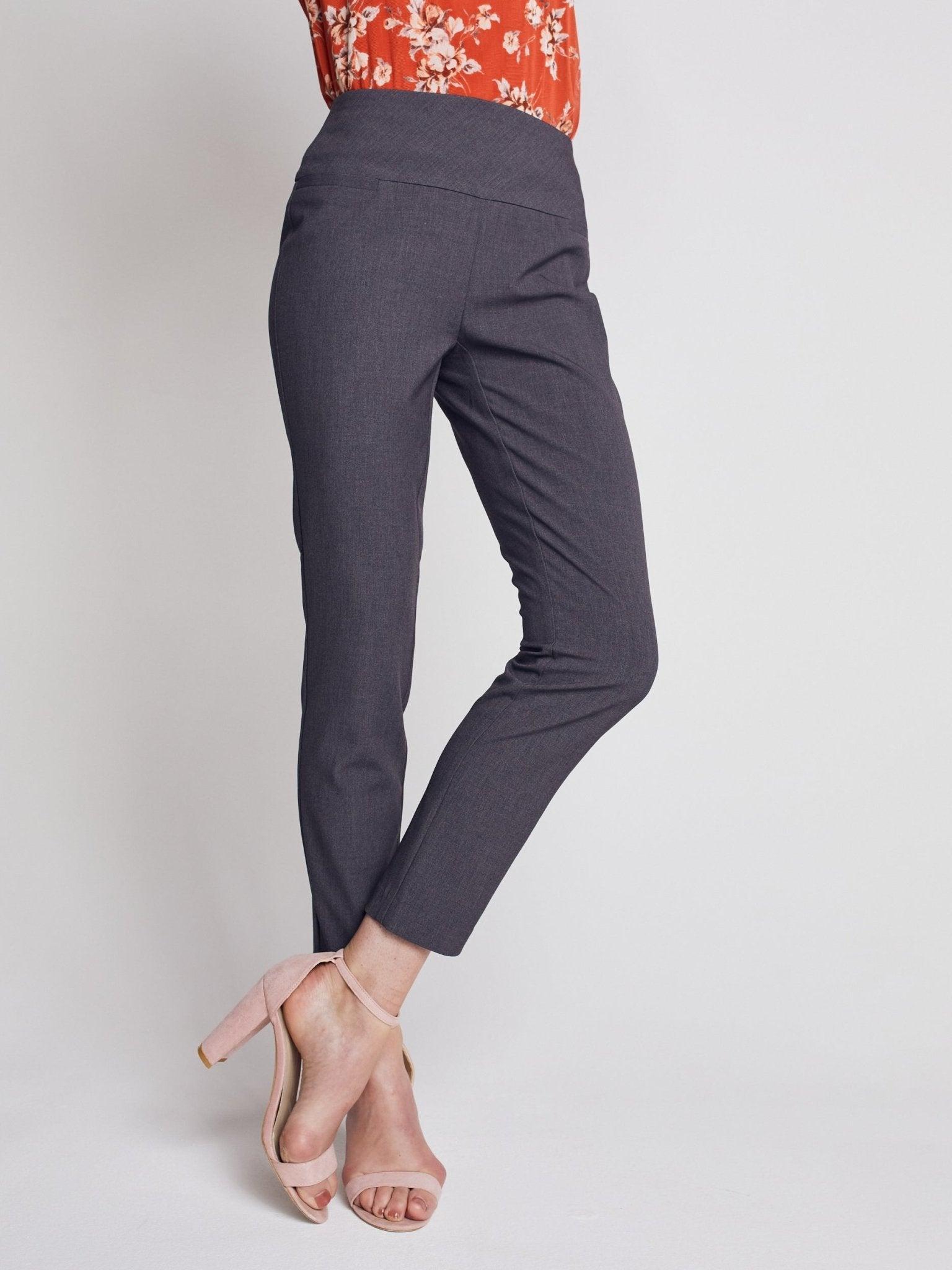 Roz & Ali Secret Agent Pants with Slim Leg & Wide Waistband - Petite Product Image