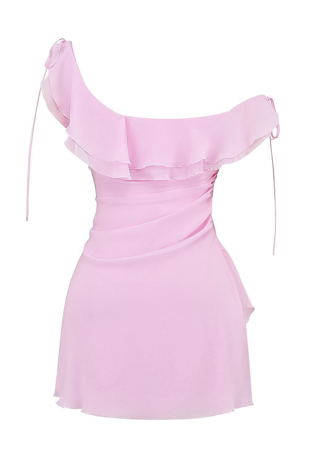 Kalena Cotton Candy Off Shoulder Mini Dress Product Image