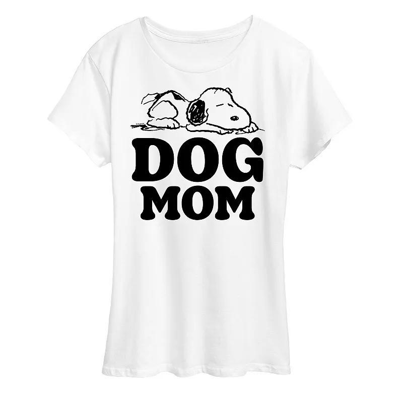 Womens Peanuts Snoopy Dog Mom Graphic Tee Product Image