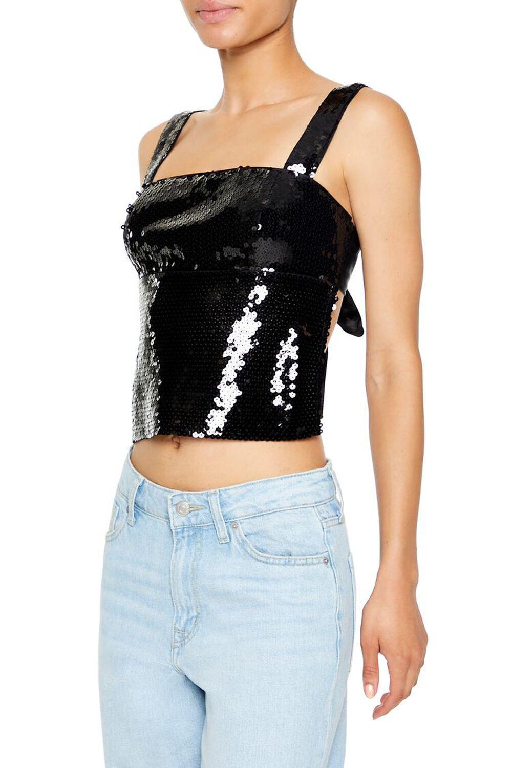 Tie-Back Sequin Top | Forever 21 Product Image