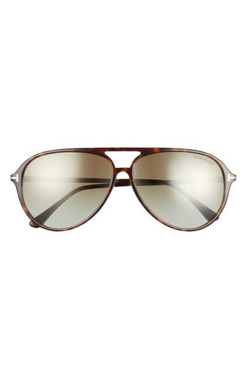 TOM FORD Samson 62mm Gradient Oversize Aviator Sunglasses Product Image