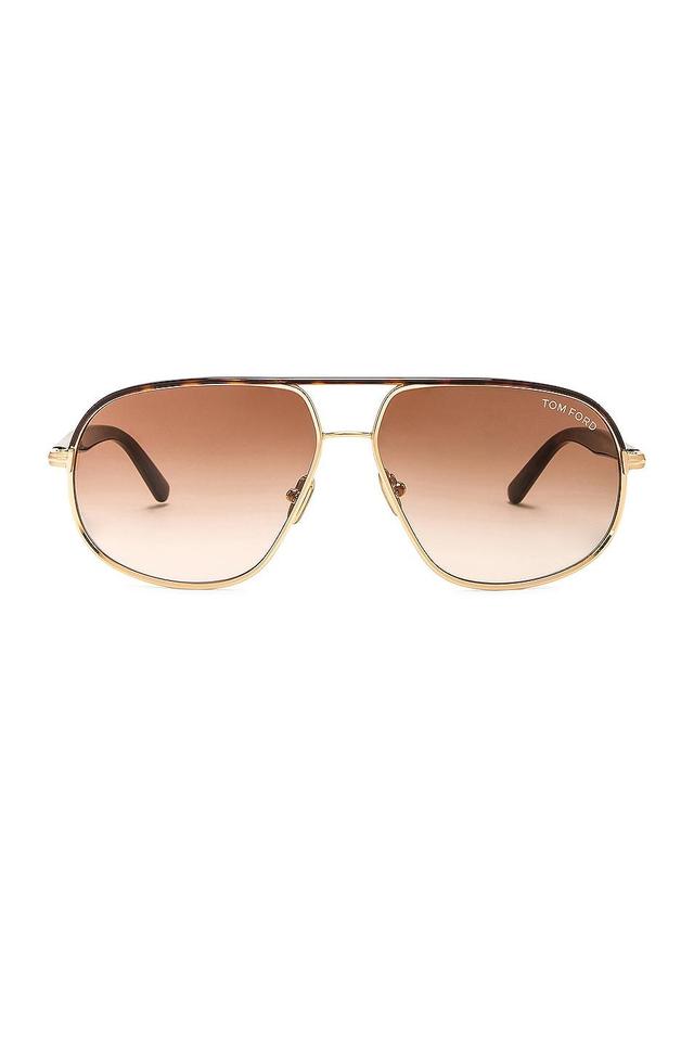 TOM FORD Maxwell Sunglasses in Metallic Gold Product Image