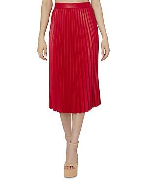 Milly Rayla Pleated Midi Skirt Product Image