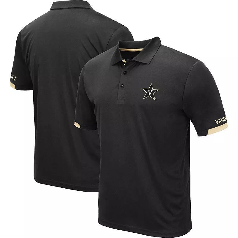 Mens Colosseum Black Vanderbilt Commodores Santry Polo Shirt Product Image