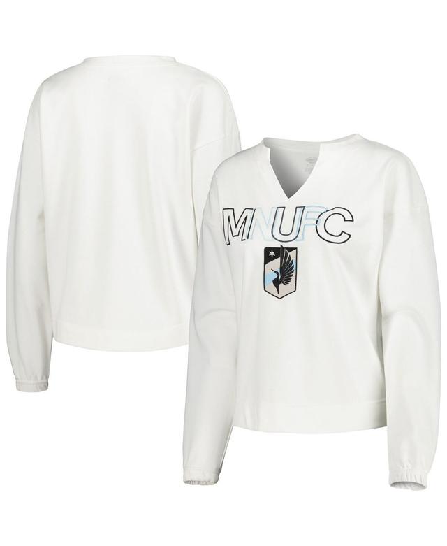 Womens Concepts Sport White Minnesota United Fc Sunray Notch Neck Long Sleeve T-shirt Product Image